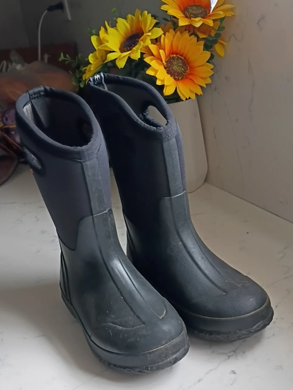 Bogs Waterproof Black Waterproof Neoprene Rain Boots